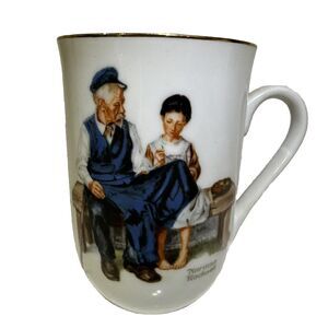 Norman Rockwell Coffee Mug The Lighthouse Keeper's Daughter Collectors Cup 1982